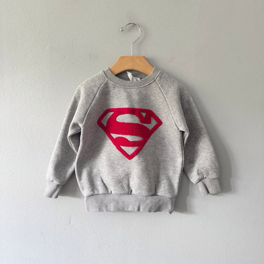 Moran / Superman light grey sweatshirt / 3Y