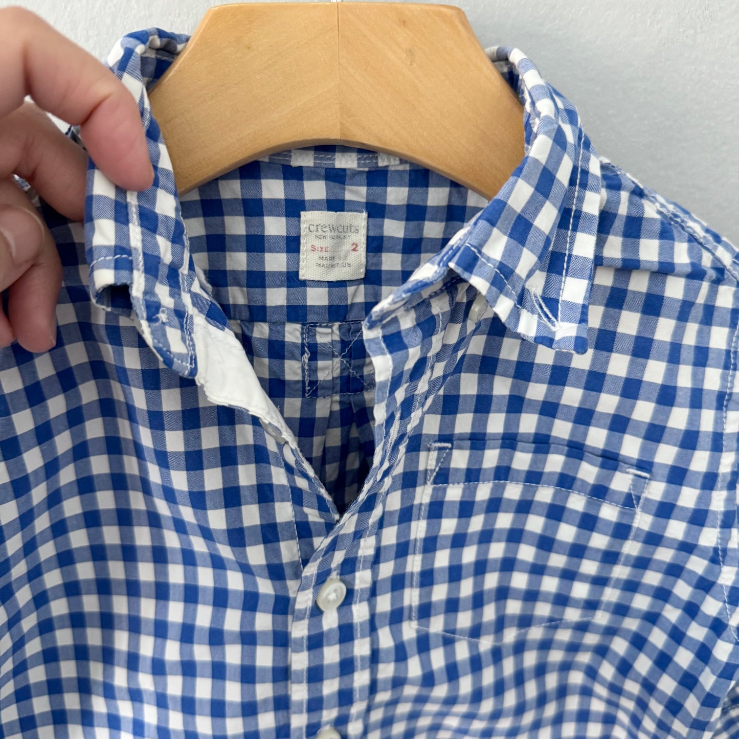 Crewcuts / Chemise vichy bleue / 2A