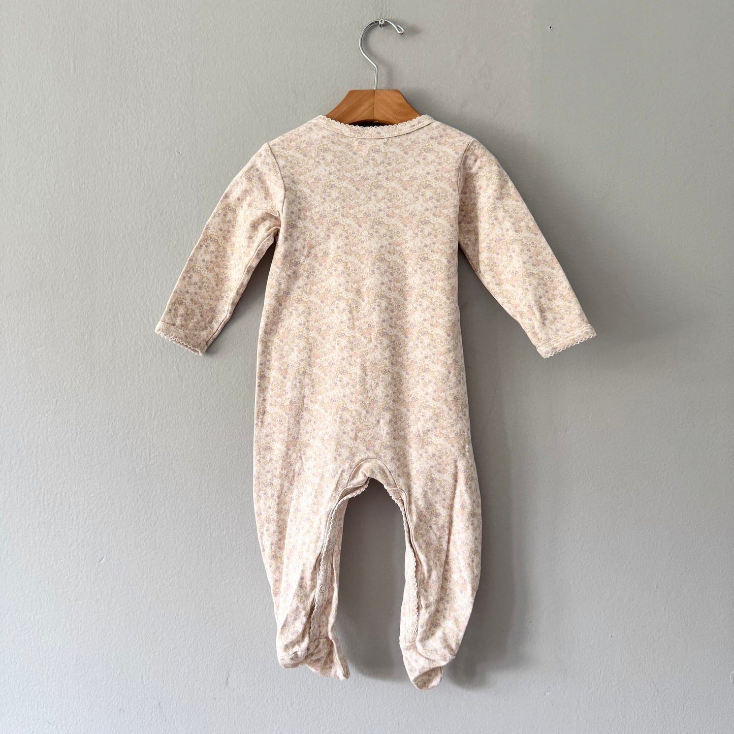 Jamie Kay / Light pink floral romper / 1Y