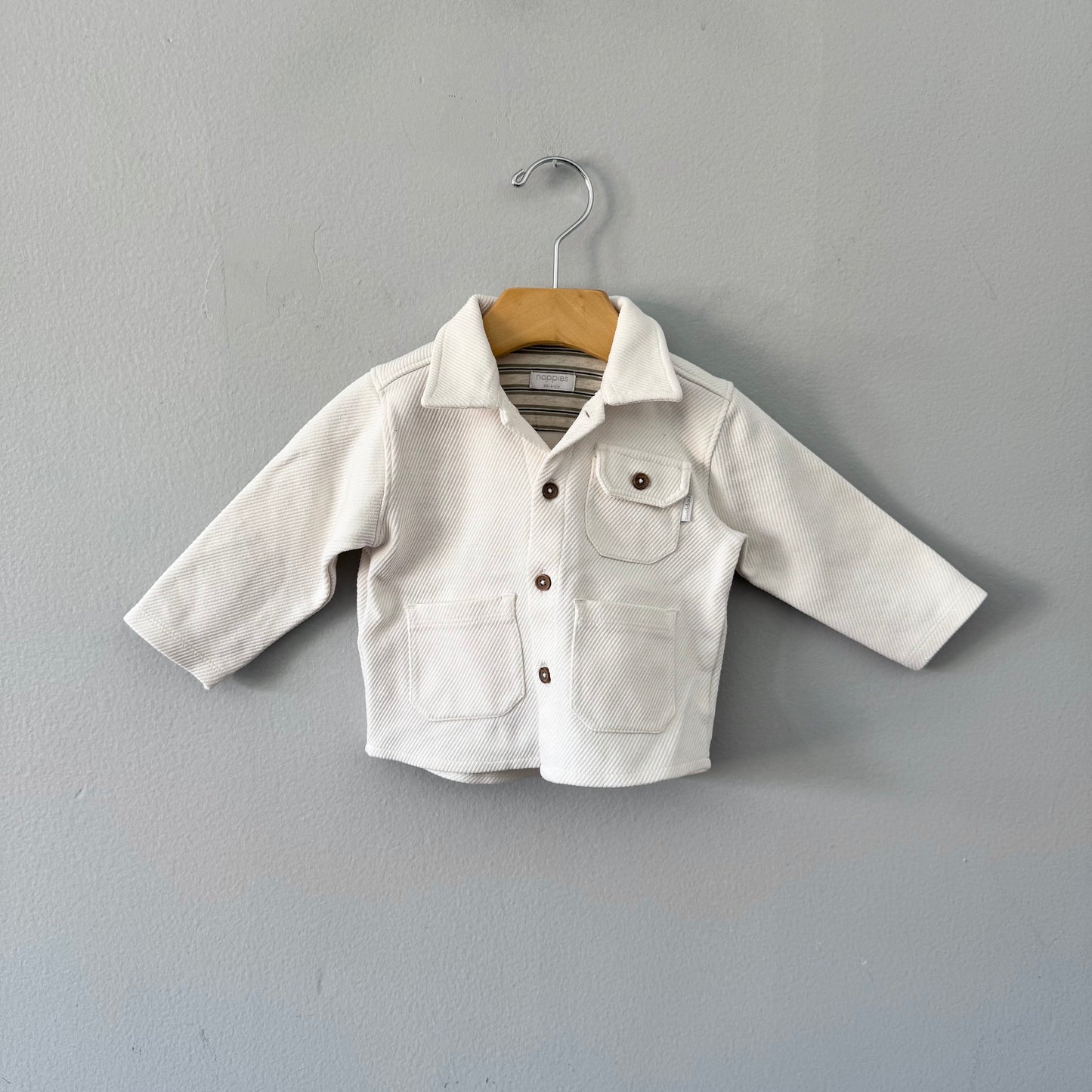 Noppies / Veste blanche / 4-6 mois