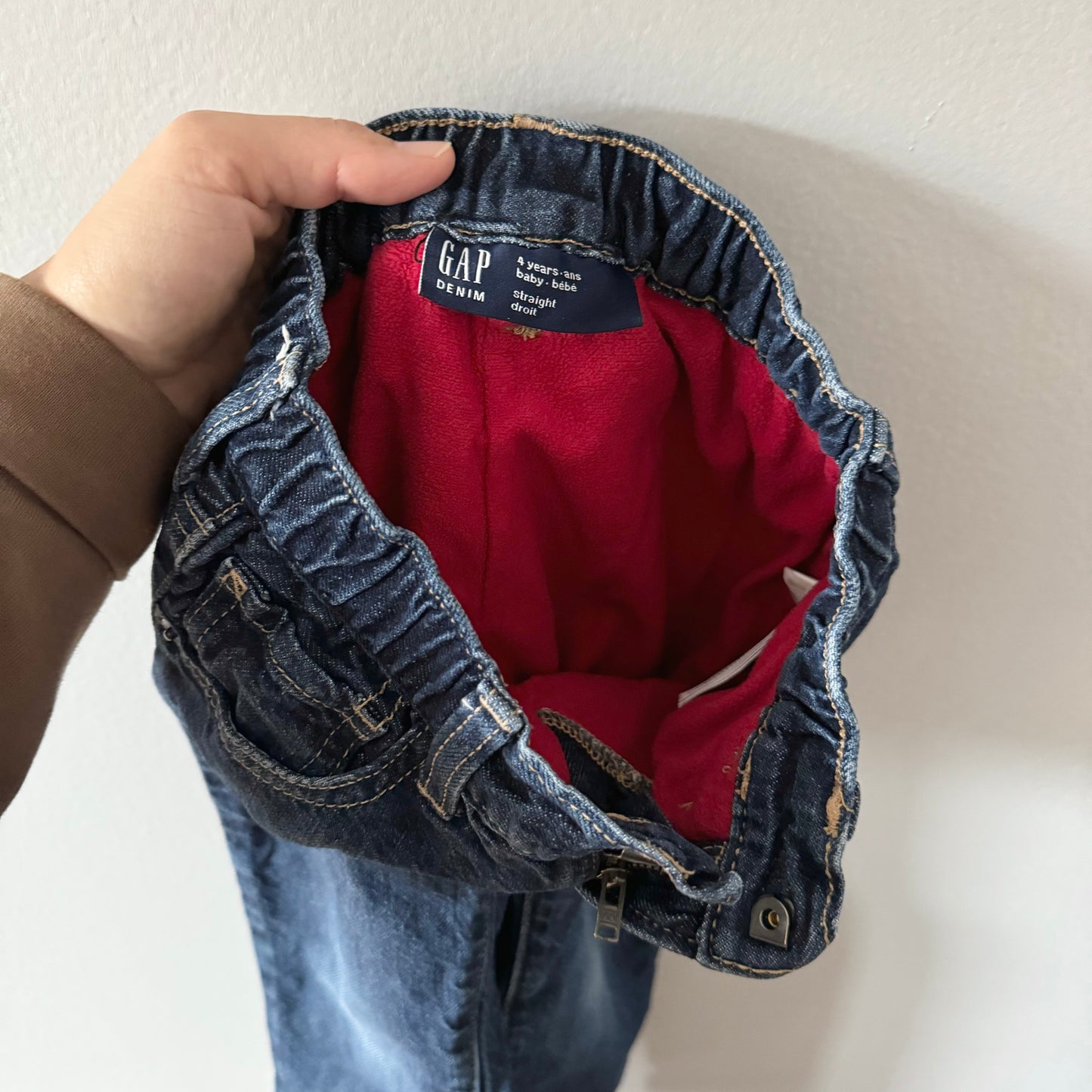 Gap / Fleece lined denim / 4Y