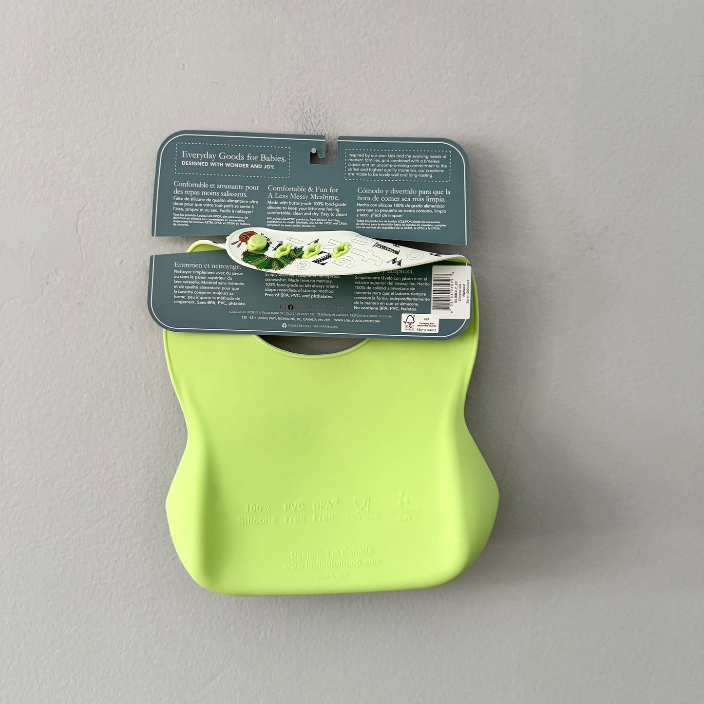 Loulou Lollipop x Eric Carle / Silicone bib - New with tag