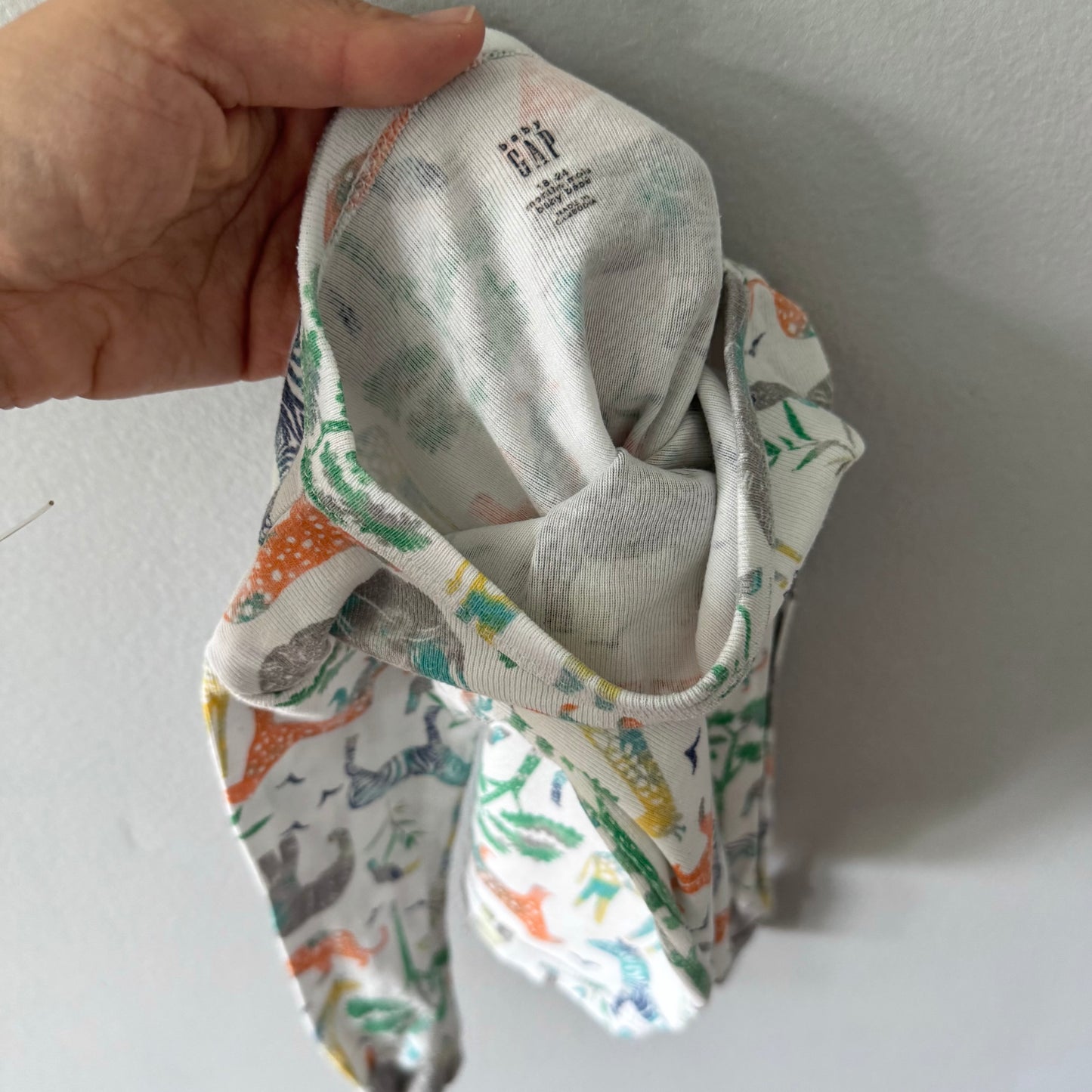 Gap / White x safari pajama set / 18-24M