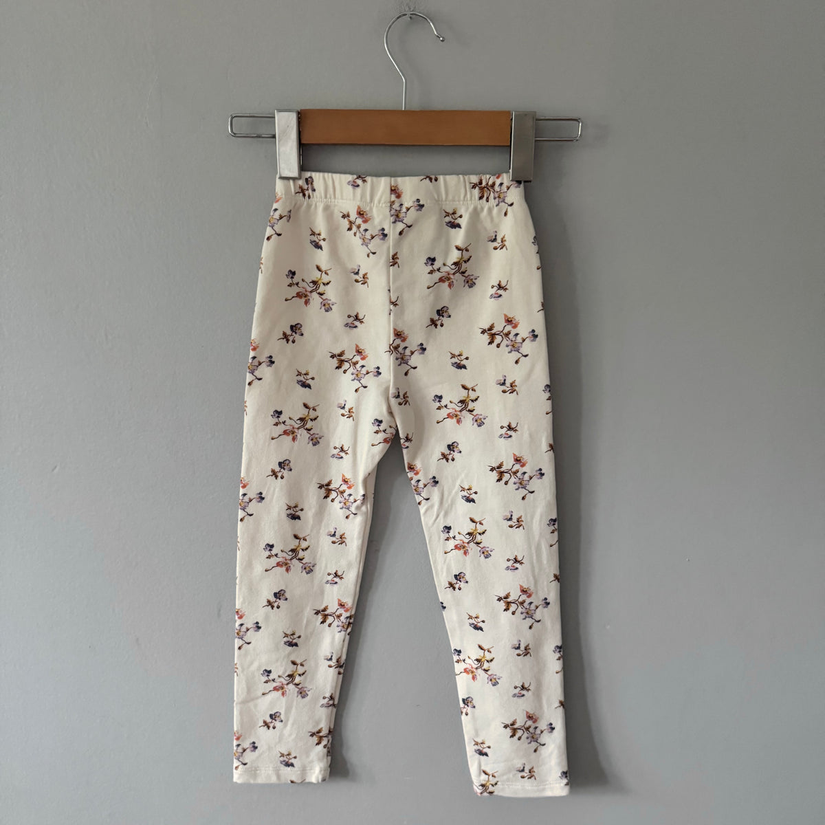Gap / White x floral leggings / 4Y