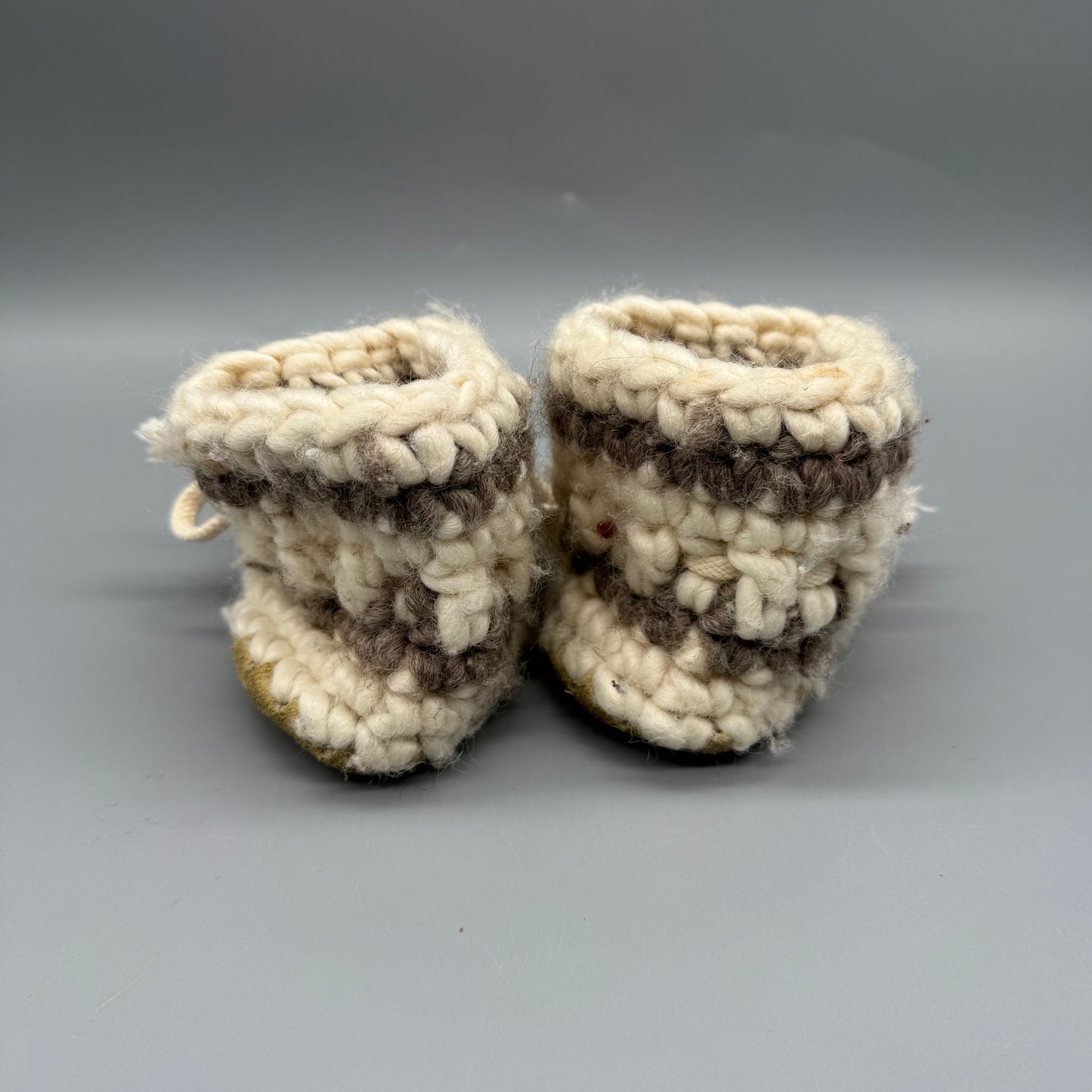 Handmade / Crochet bootie / 5 1/4 inches(outsole)