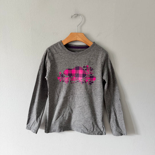 Roots / Dark grey long sleeve / 5-6Y