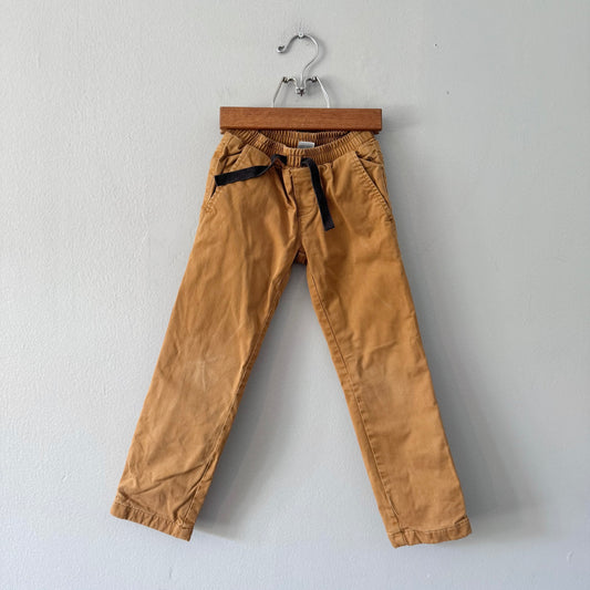 Petit Bateau / Cotton lined brown chino / 5Y