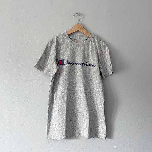 Champion (New)/ Light grey T-shirt / M(10Y)