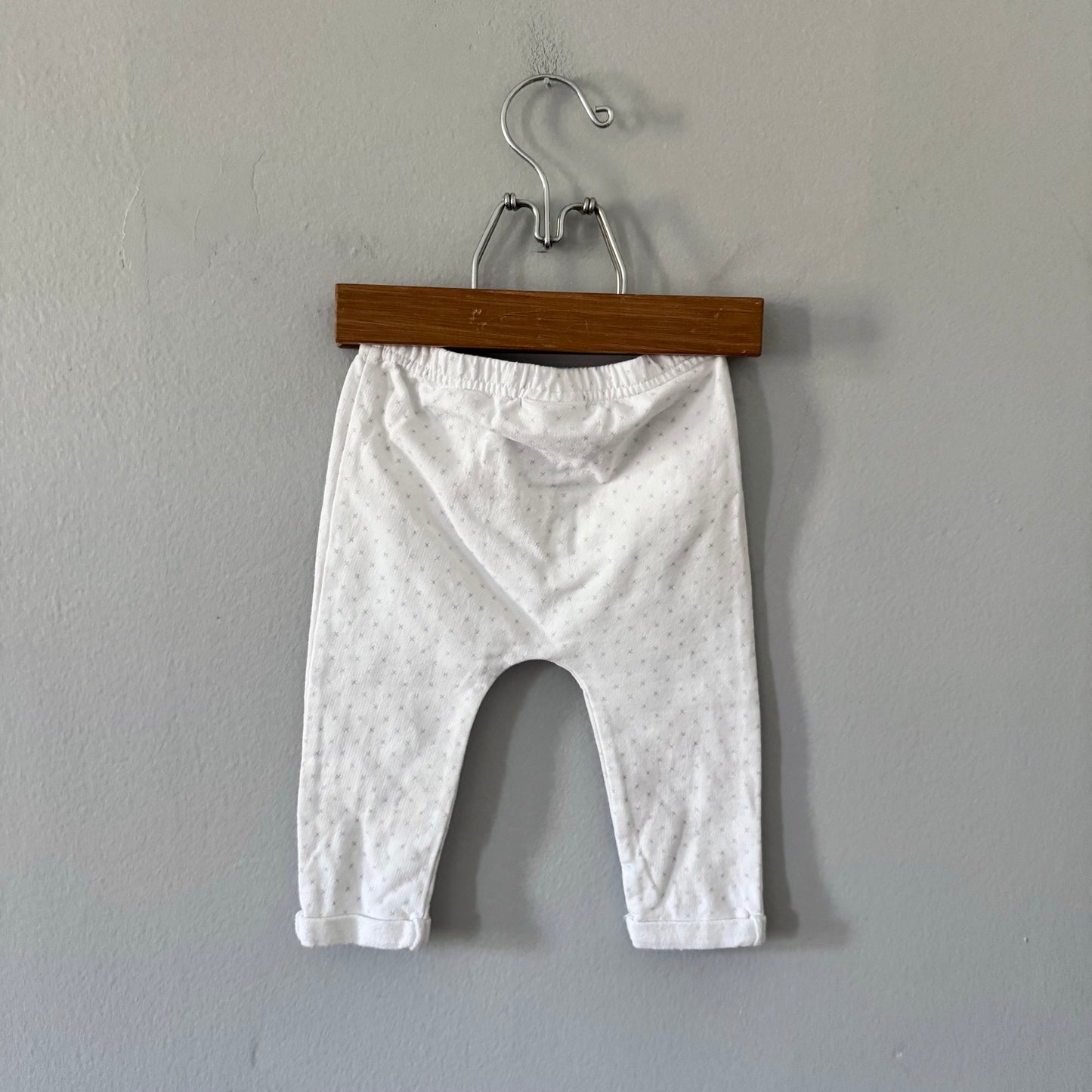 Rene Rope baby / White cotton pants / 6-9M