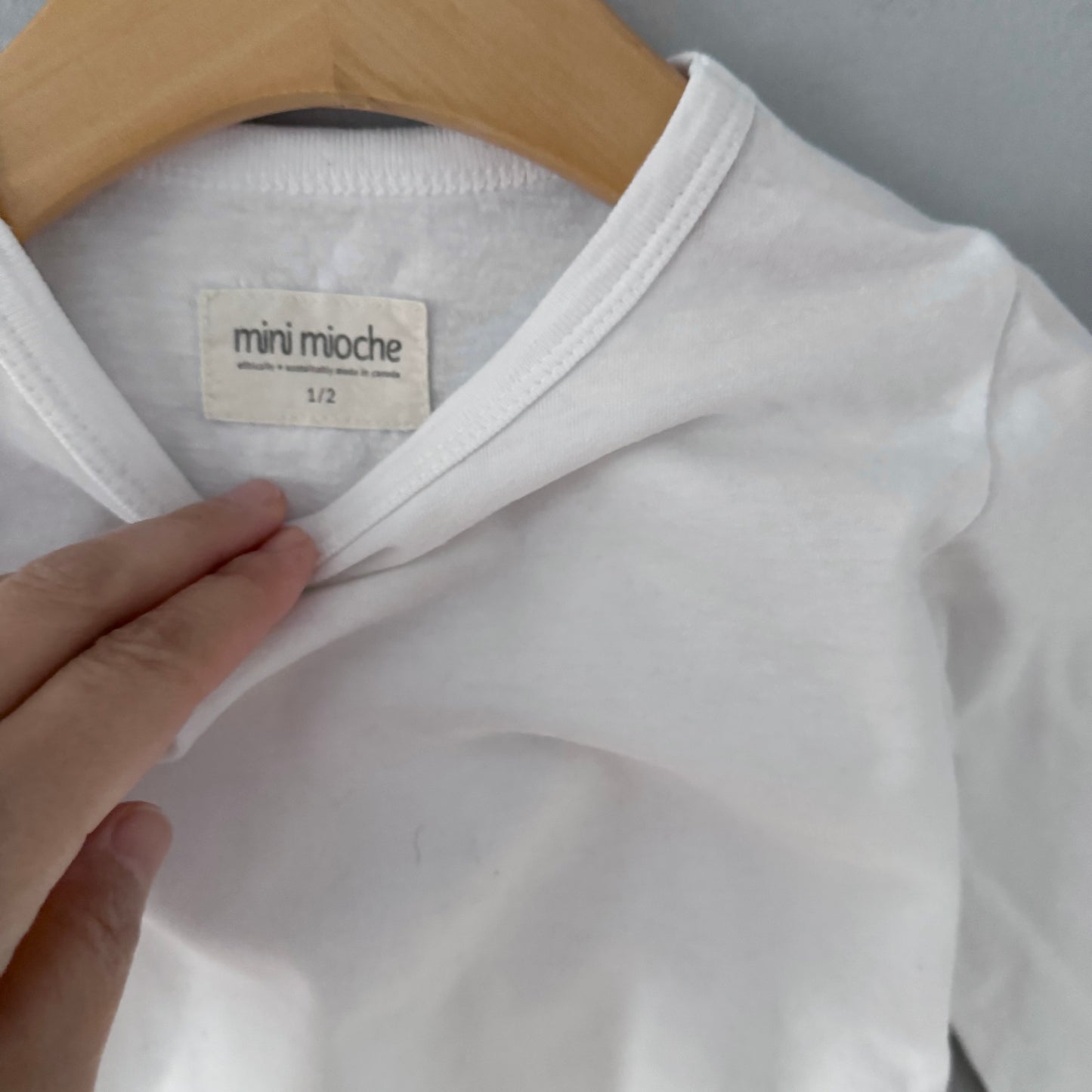 Mini mioche / White long sleeve	/ 1-2Y