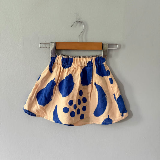 Bobo Choses / Jupe orange clair et bleue / 3A