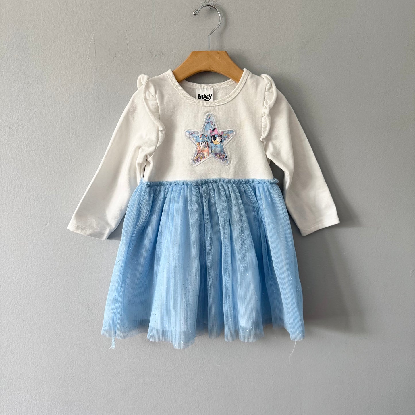 Bluey / White x blue tutu dress / 3T