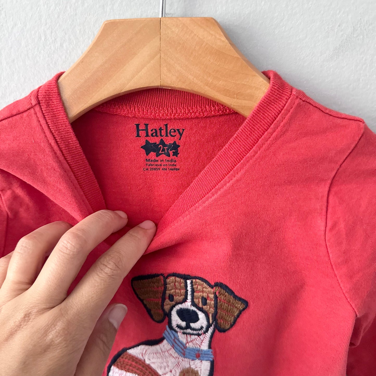Hatley / Red x doggy long sleeve / 2Y