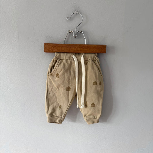 Kid Wild / Brown x house sweatpants / 0-3M