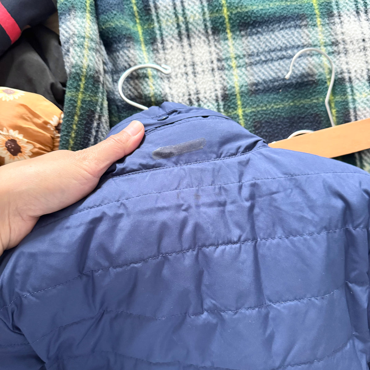 Crewcuts / Navy x purple reversible puffer / 4-5Y