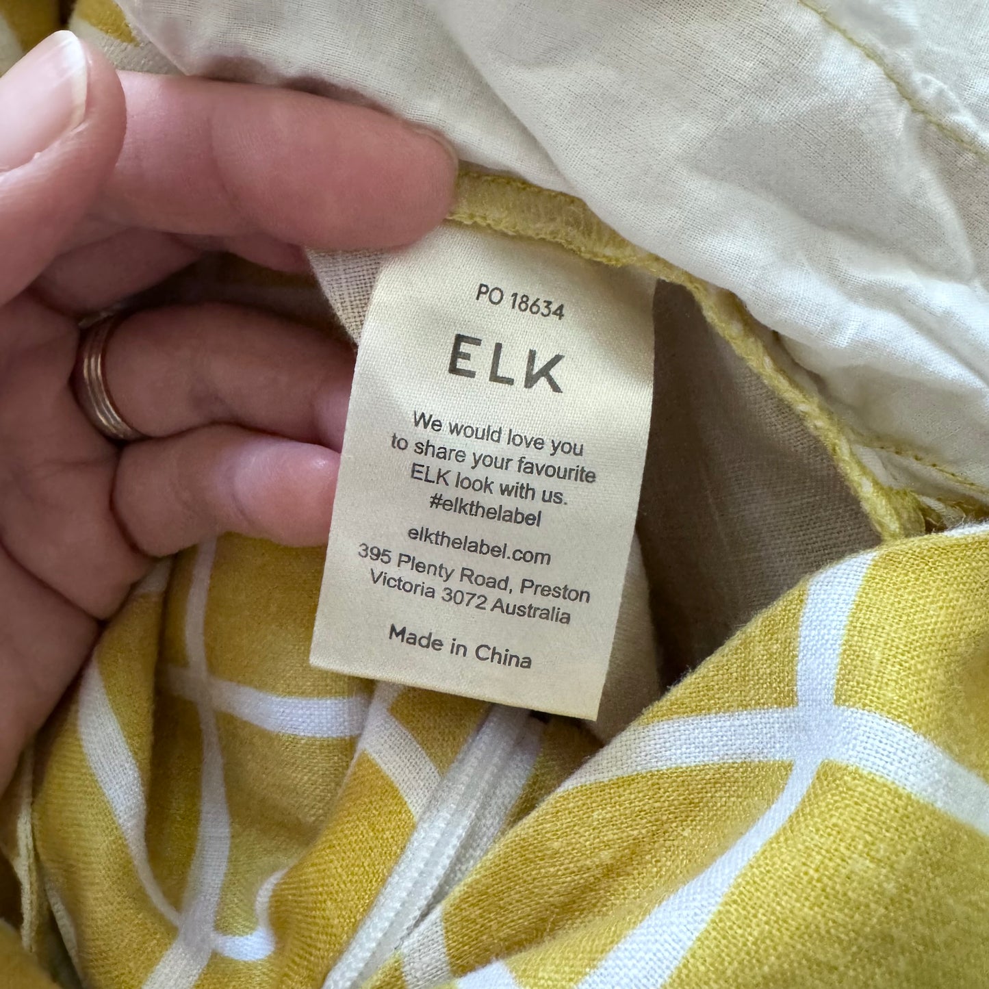 Elk / 100% linen yellow jump suit / Women US6, UK10