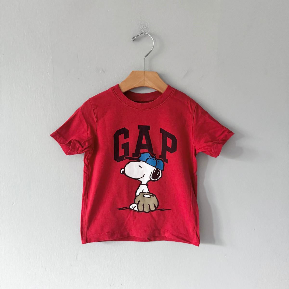 Gap x Snoopy / Red T-shirt / 3Y