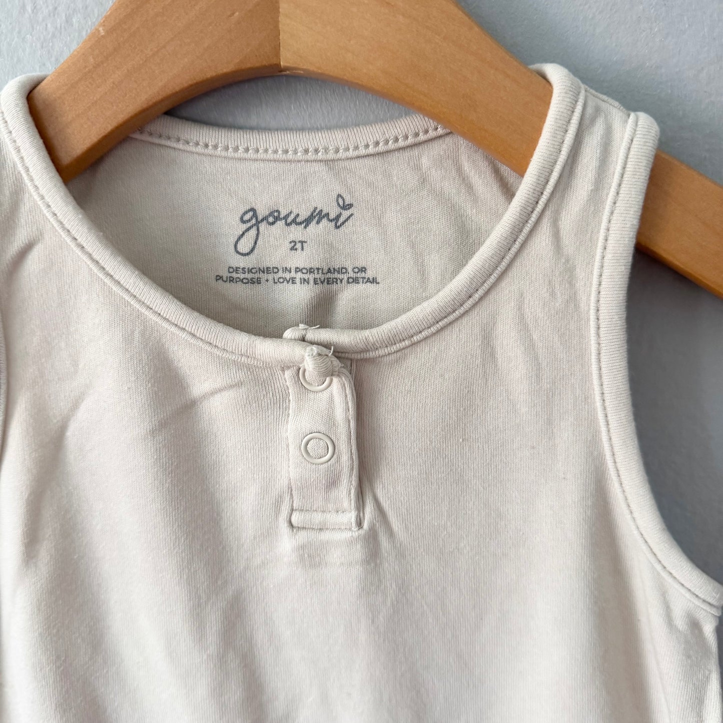Goumi / Ivory tank romper / 2T