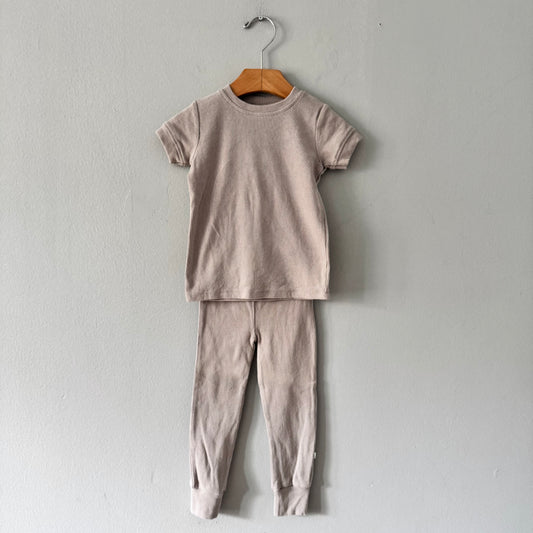 Little Lott / Beige ribbed set / 18-24M
