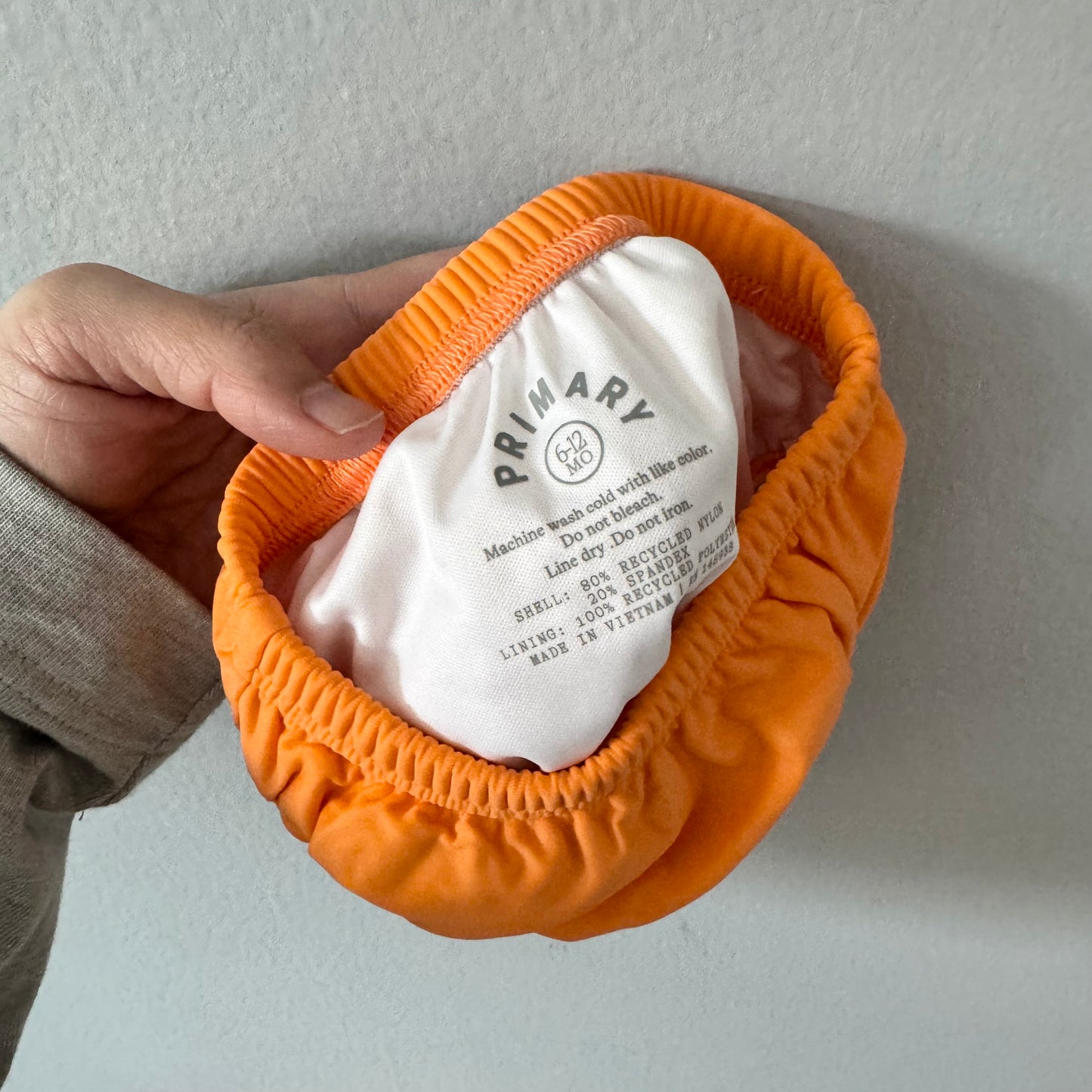 Maillot de bain couche / orange / 6-12 mois