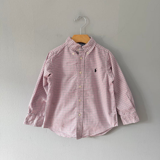 Polo Ralph Lauren / Red black checked shirt / 4T