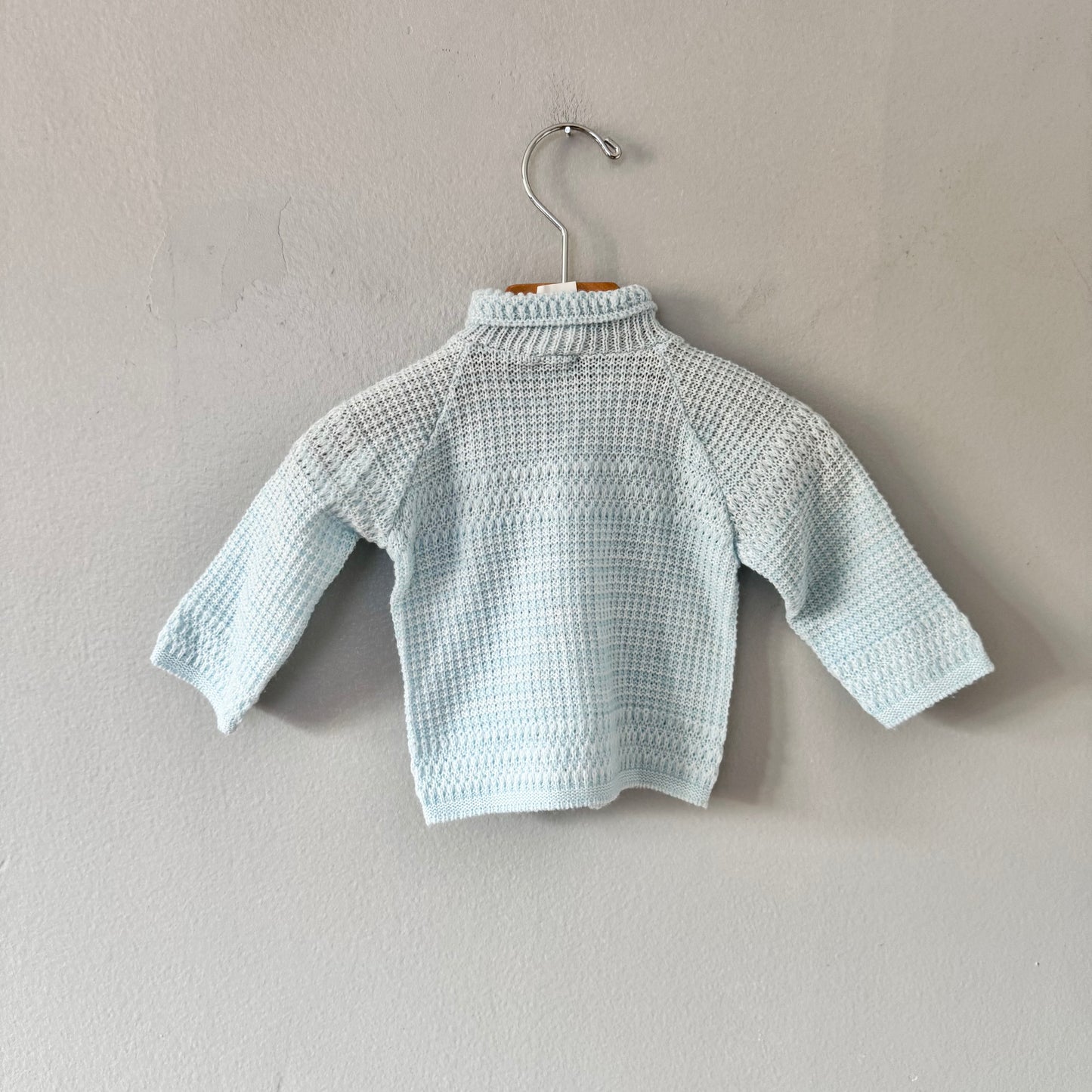 Vintage / Cardigan bleu clair / 0-3M