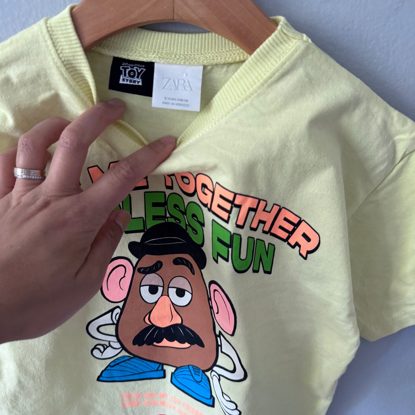 Zara x Toy Story / Yellow T-shirt / 5Y