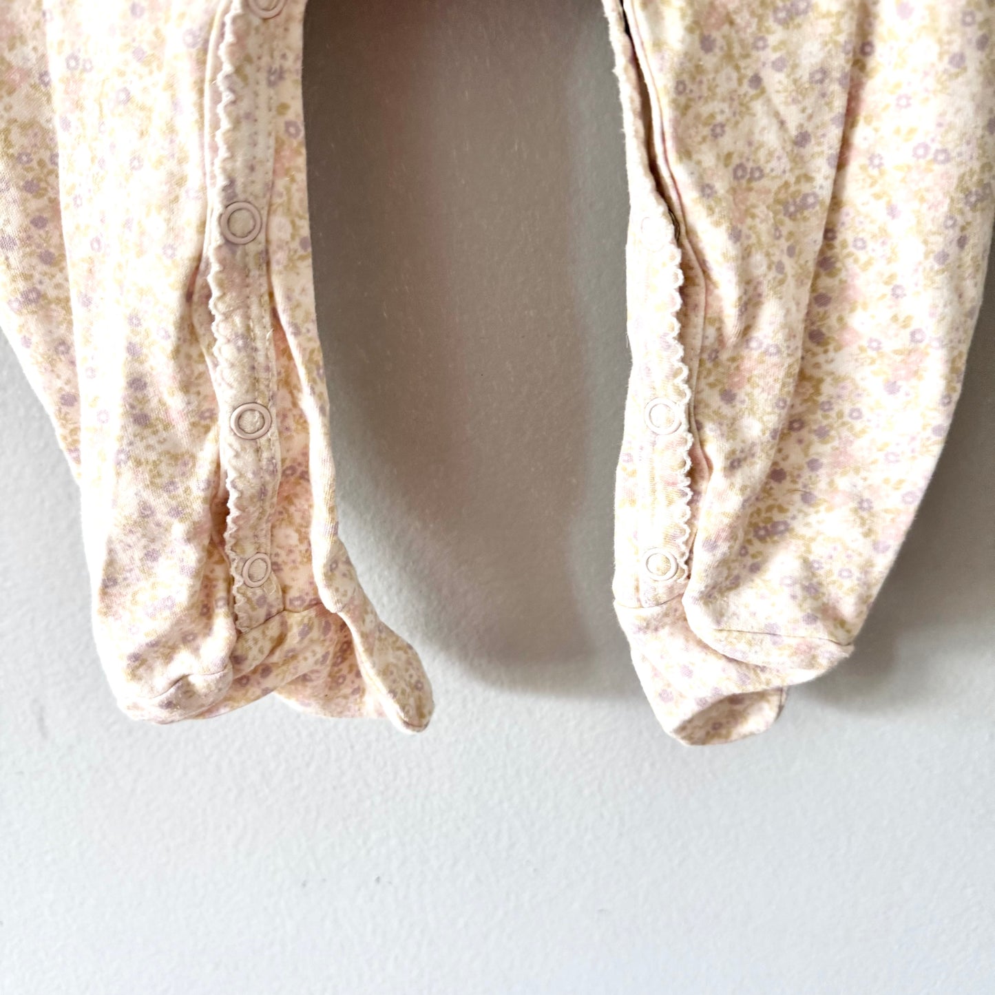 Jamie Kay / Light pink floral romper / 1Y