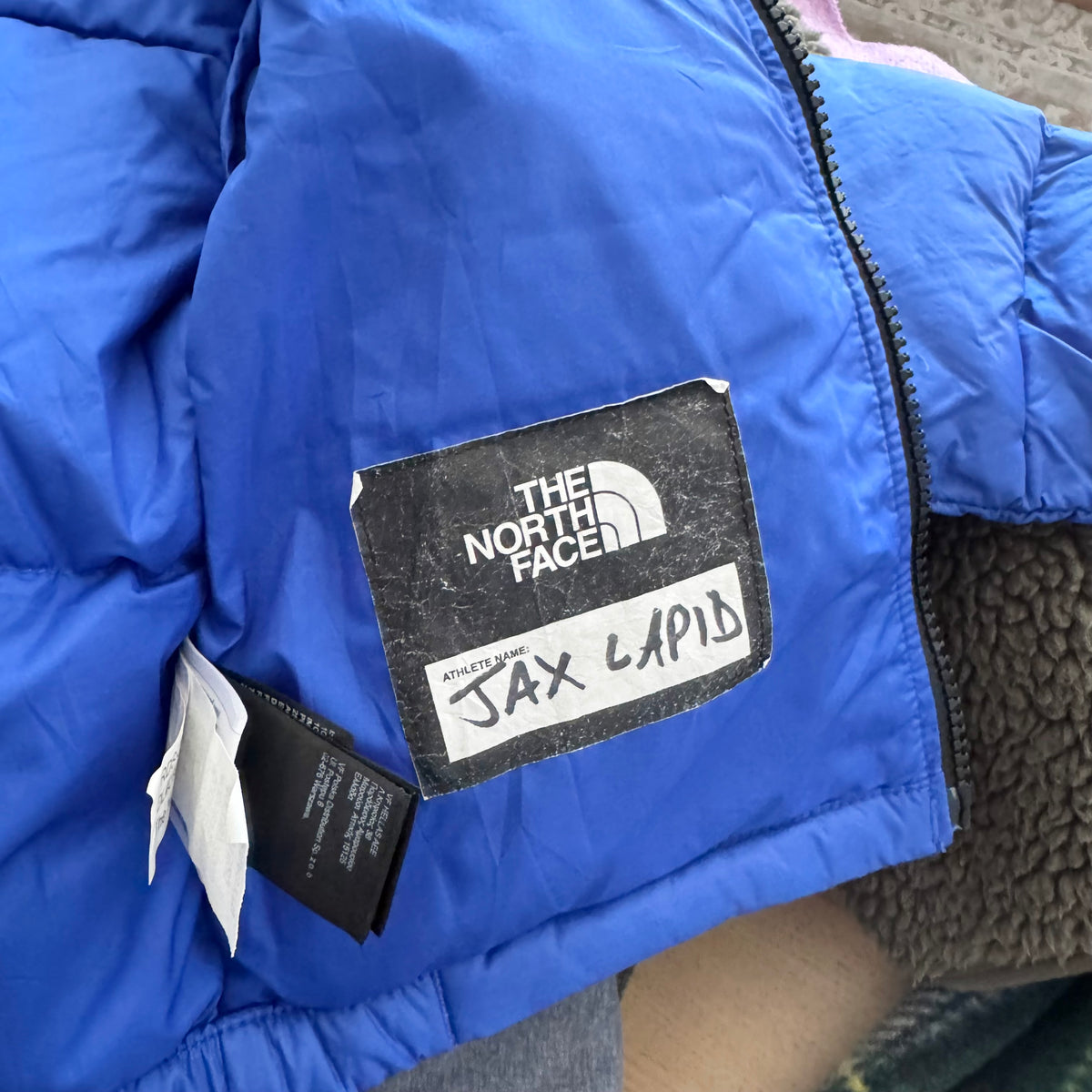 The North Face / Blue black puffer jacket / 2T