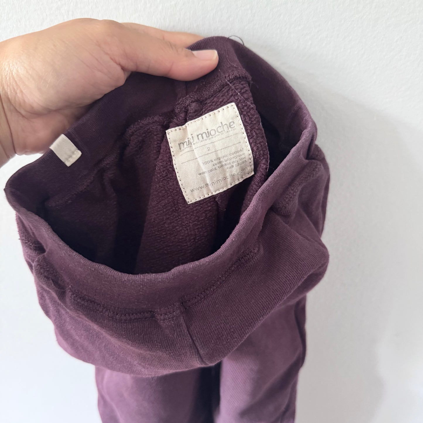 Mini mioche / Purple sweatpants / 2Y