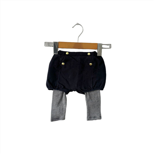 Petit Bateau / Bloomer + leggings set / 6M