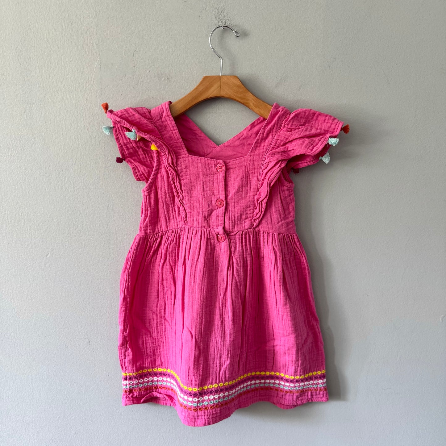 Hatley / Pink muslin dress / 6Y