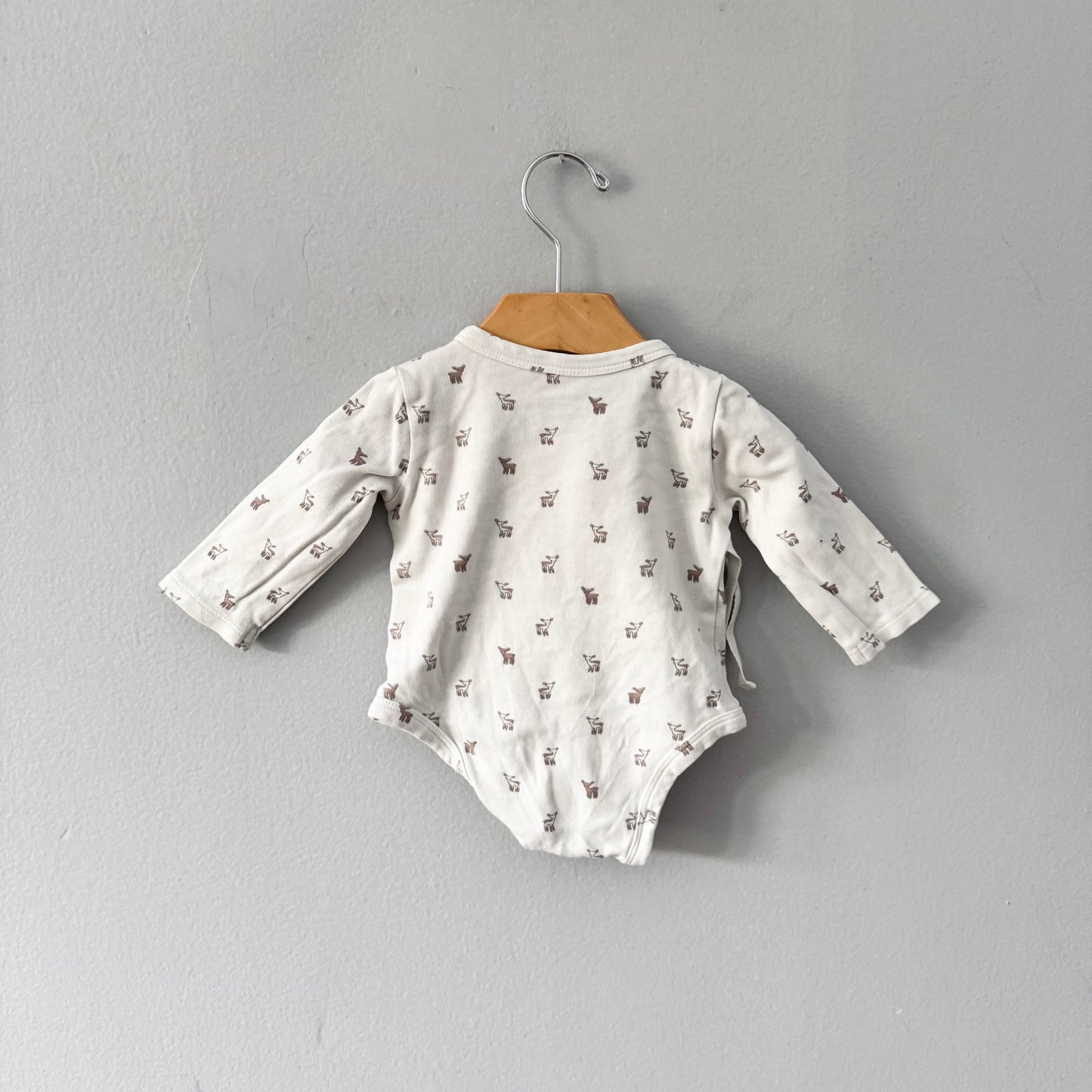 Pehr / kimono-grenouillère White x bambi / 3-6M
