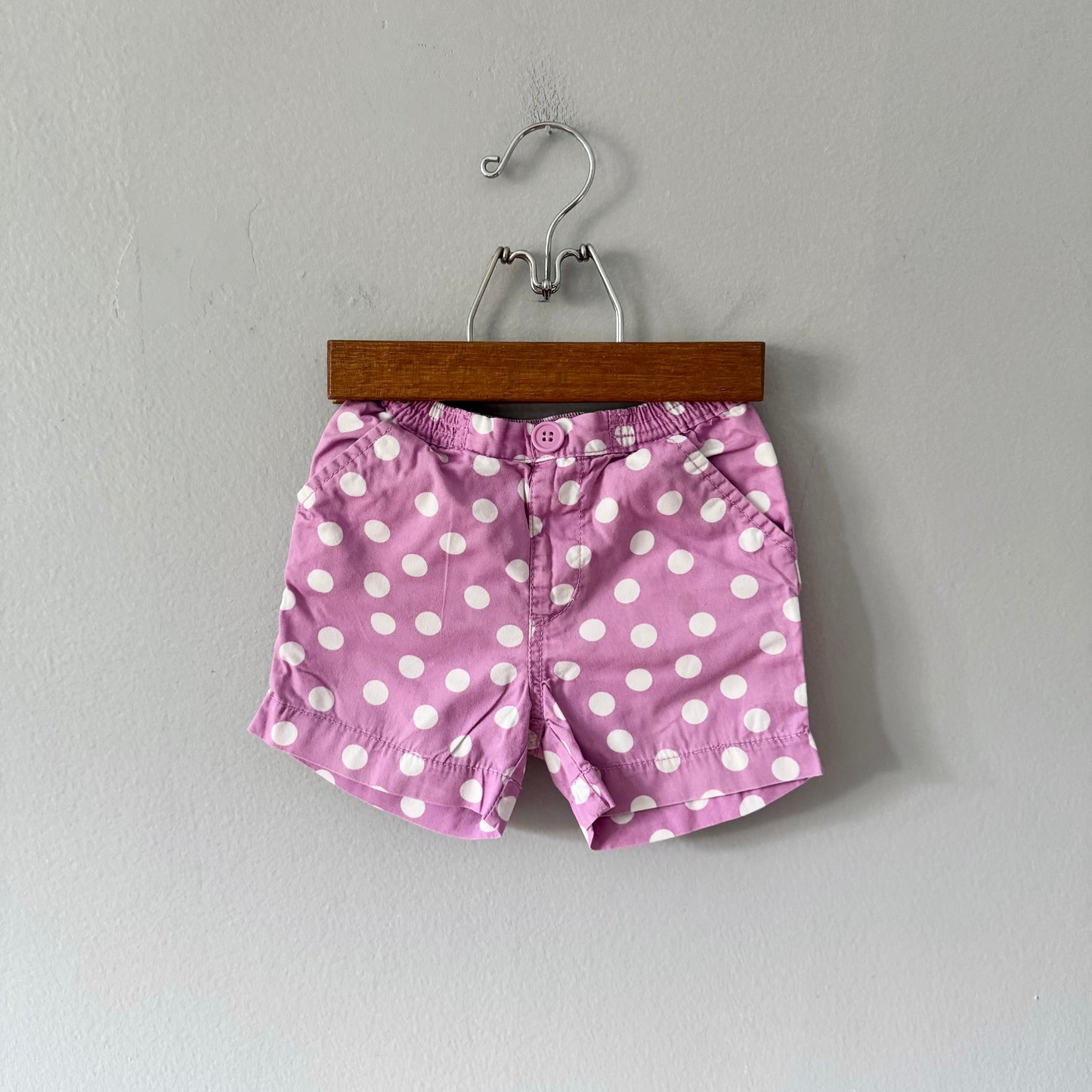 No brand / Pink purple x dots shorts / 12-18M