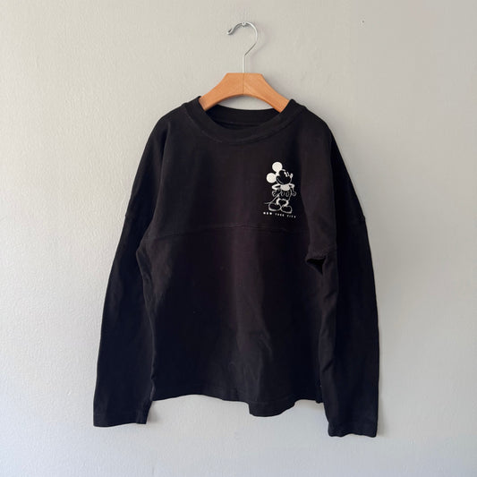 Disney / Black Mickey long sleeve / M(9Y)