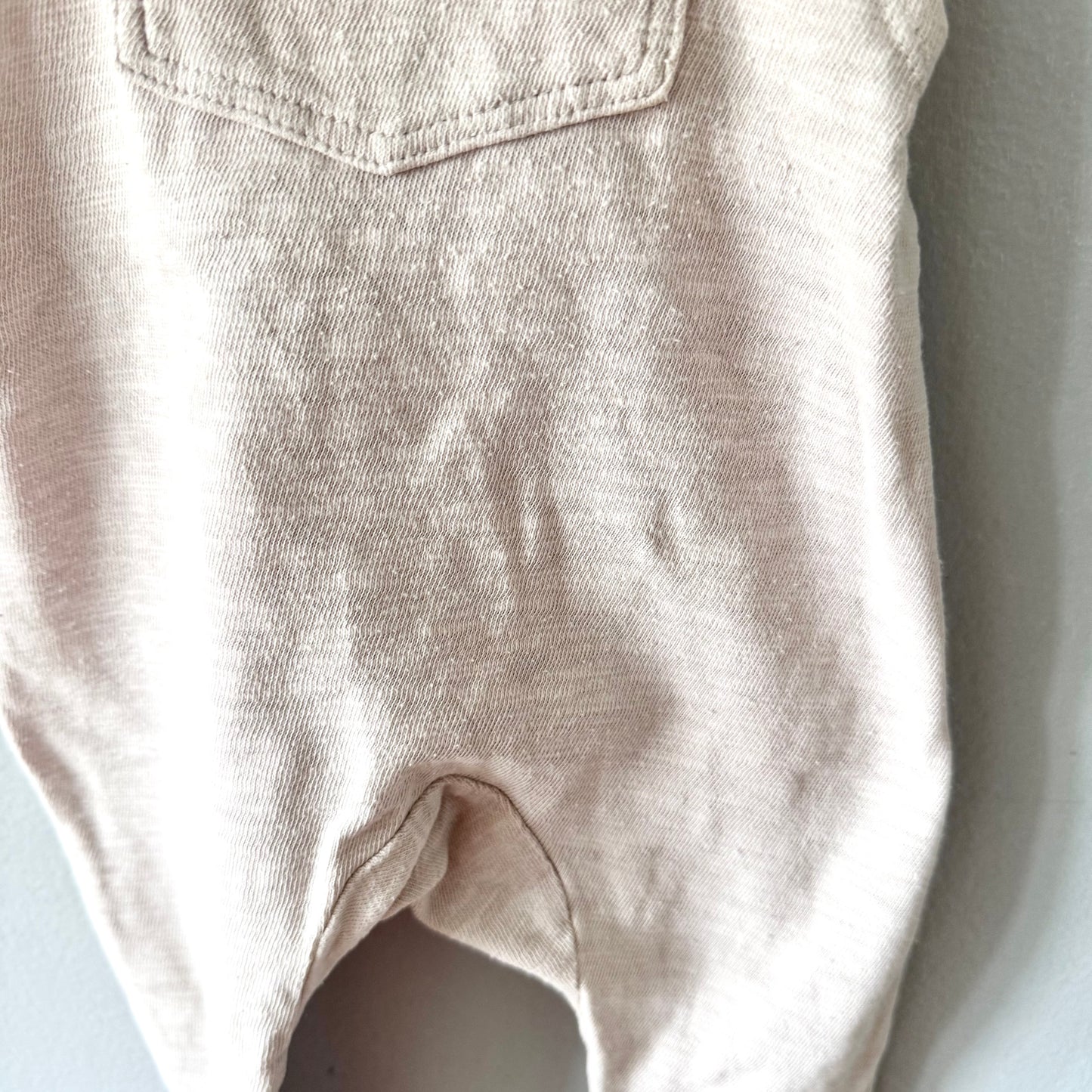 Mini mioche / Ivory overalls / 12-18M