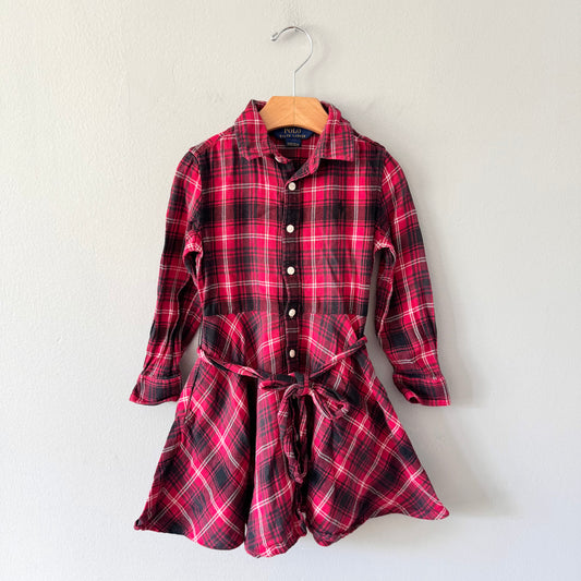 Polo Ralph Lauren / Red flannel dress / 4T