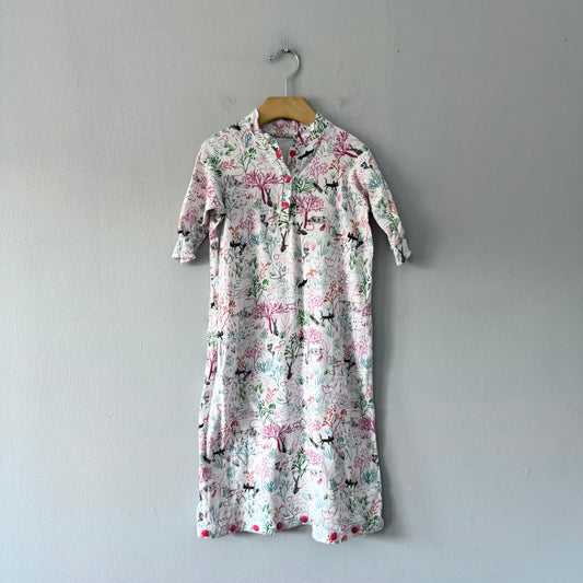 Handmade / Baby gown - garden / 0-6M