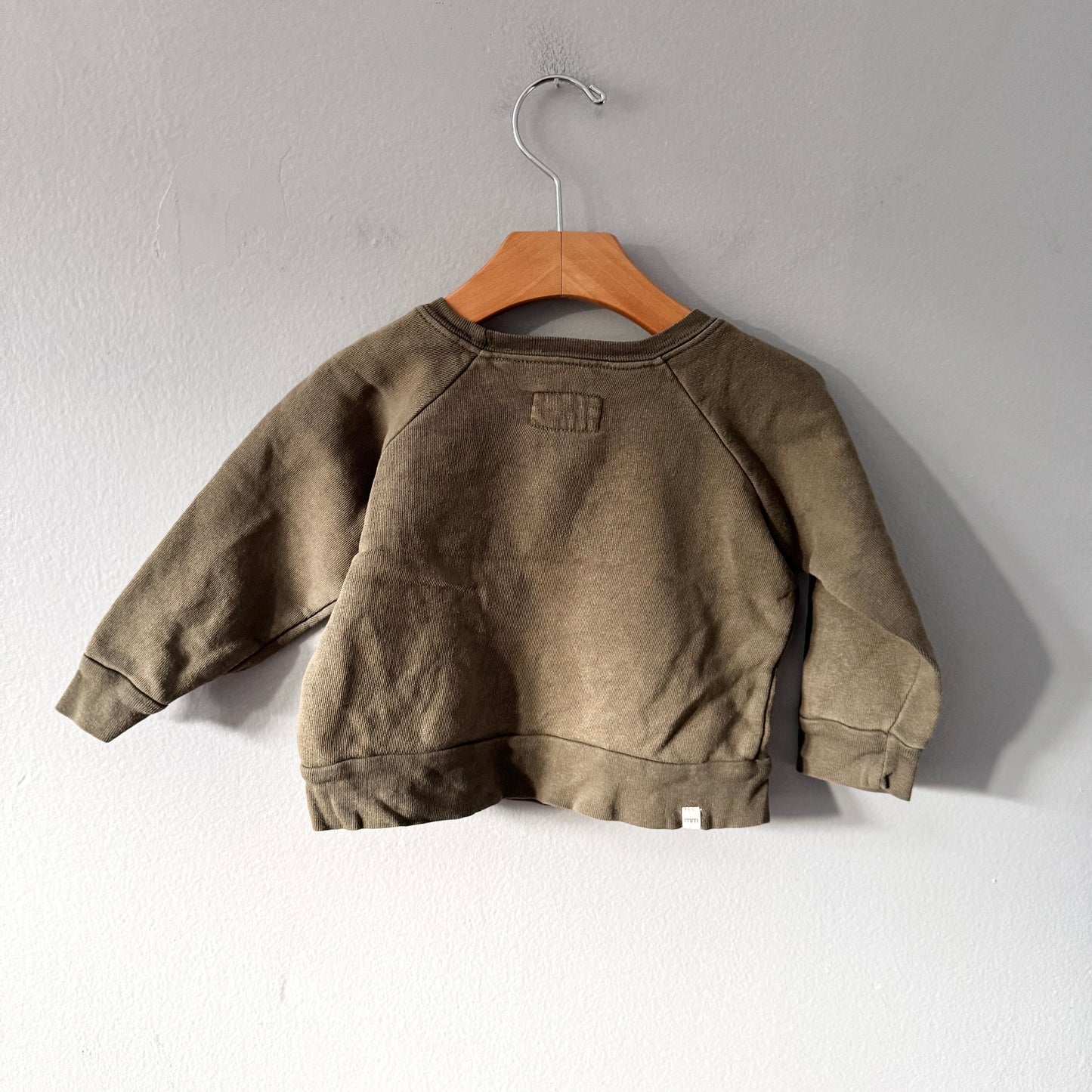 Mini mioche / Khaki sweatshirt / 12-18M