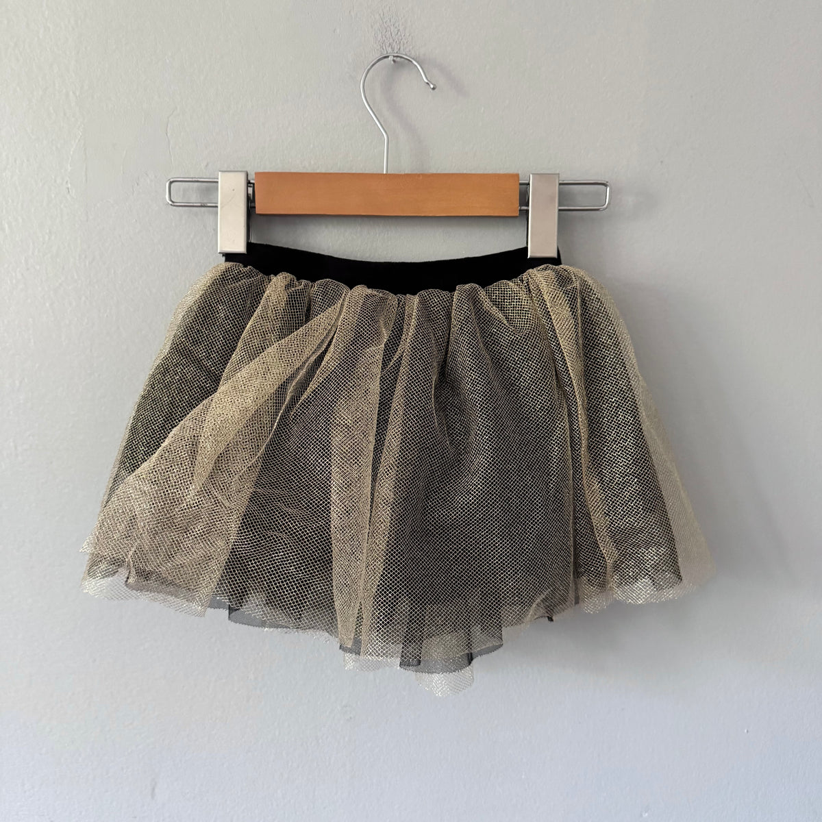 Zara / Gold x black tutu skirt / 5Y
