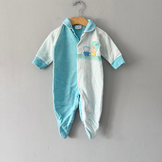 Vintage / Eaton fleece romper / 20lbs