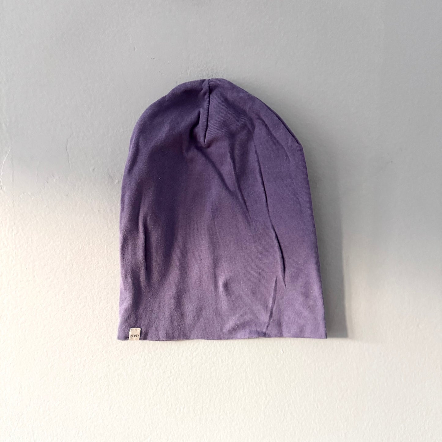 Mini mioche / Purple organic cotton beanie / 6Y