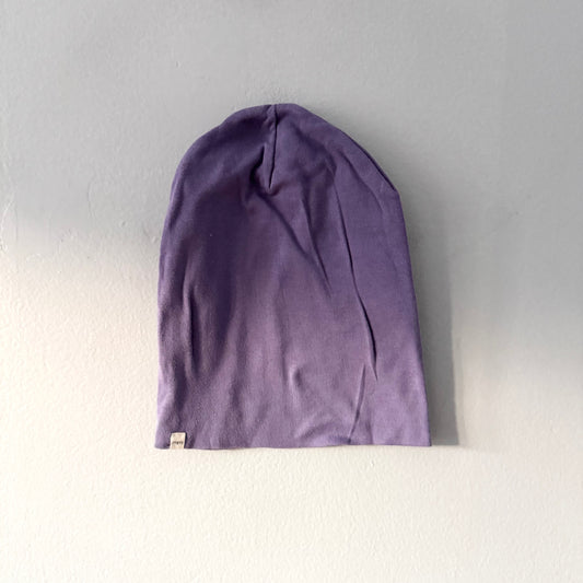 Mini mioche / Purple organic cotton beanie / 6Y
