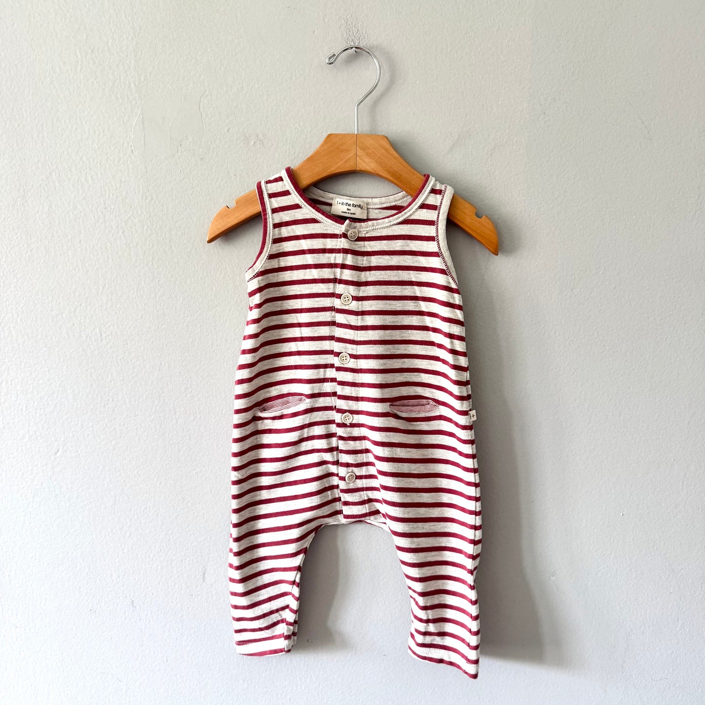 1+ in the family / Stripe tank romper / 9M