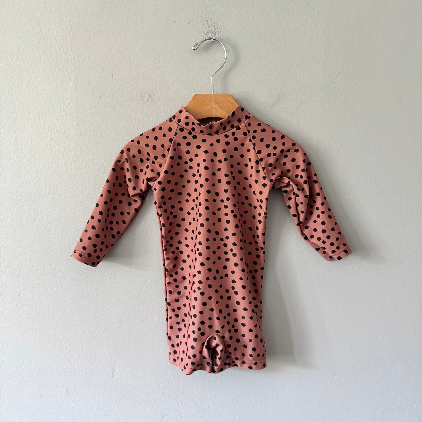 Current Tyed / Brown dots swim suit / 6M