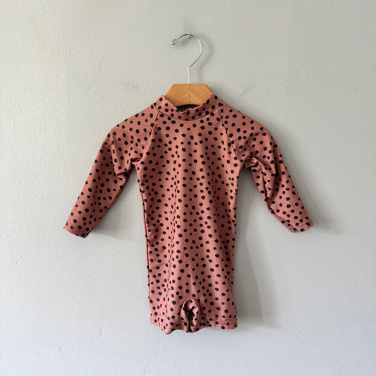 Current Tyed / Brown dots swim suit / 6M