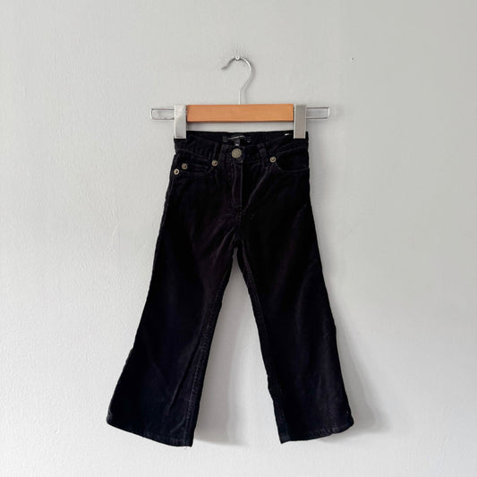 Little Marc Jacobs / Black velour pants / 3Y