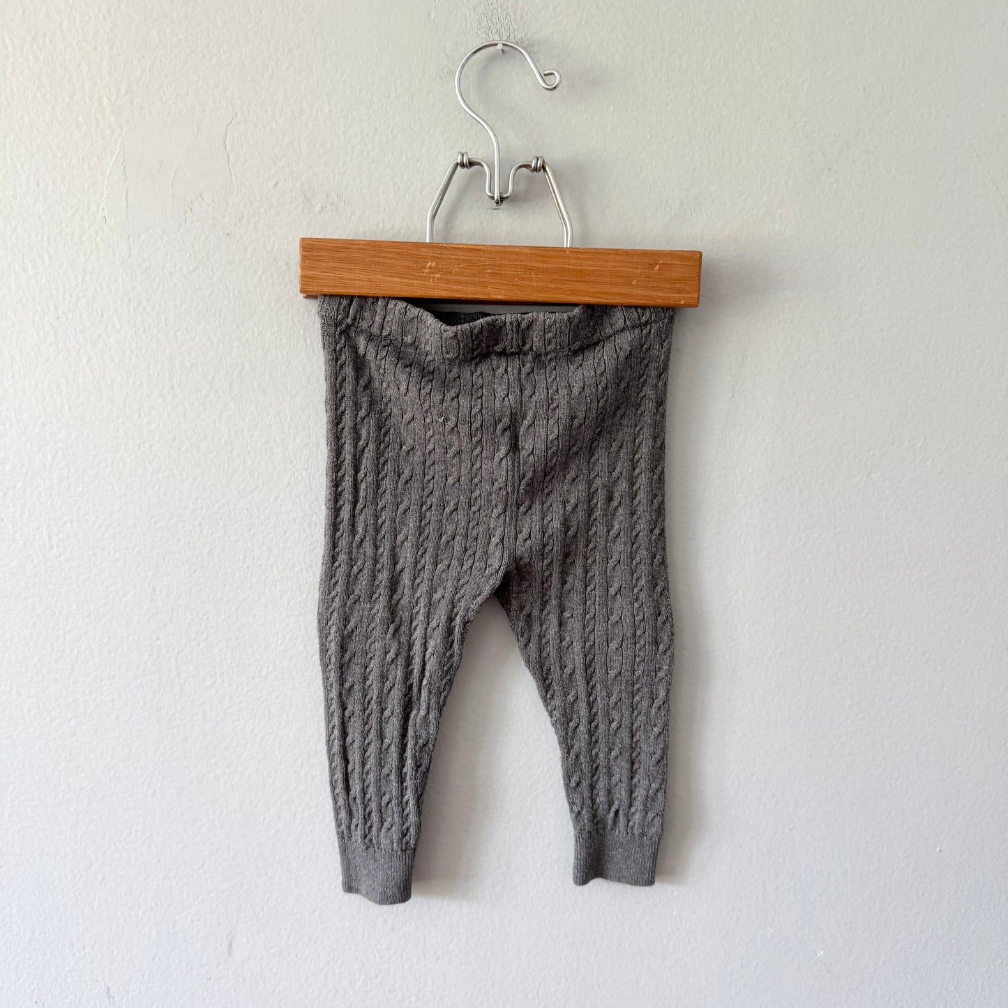 Gap / Dark grey cable knit leggings / 12-18M