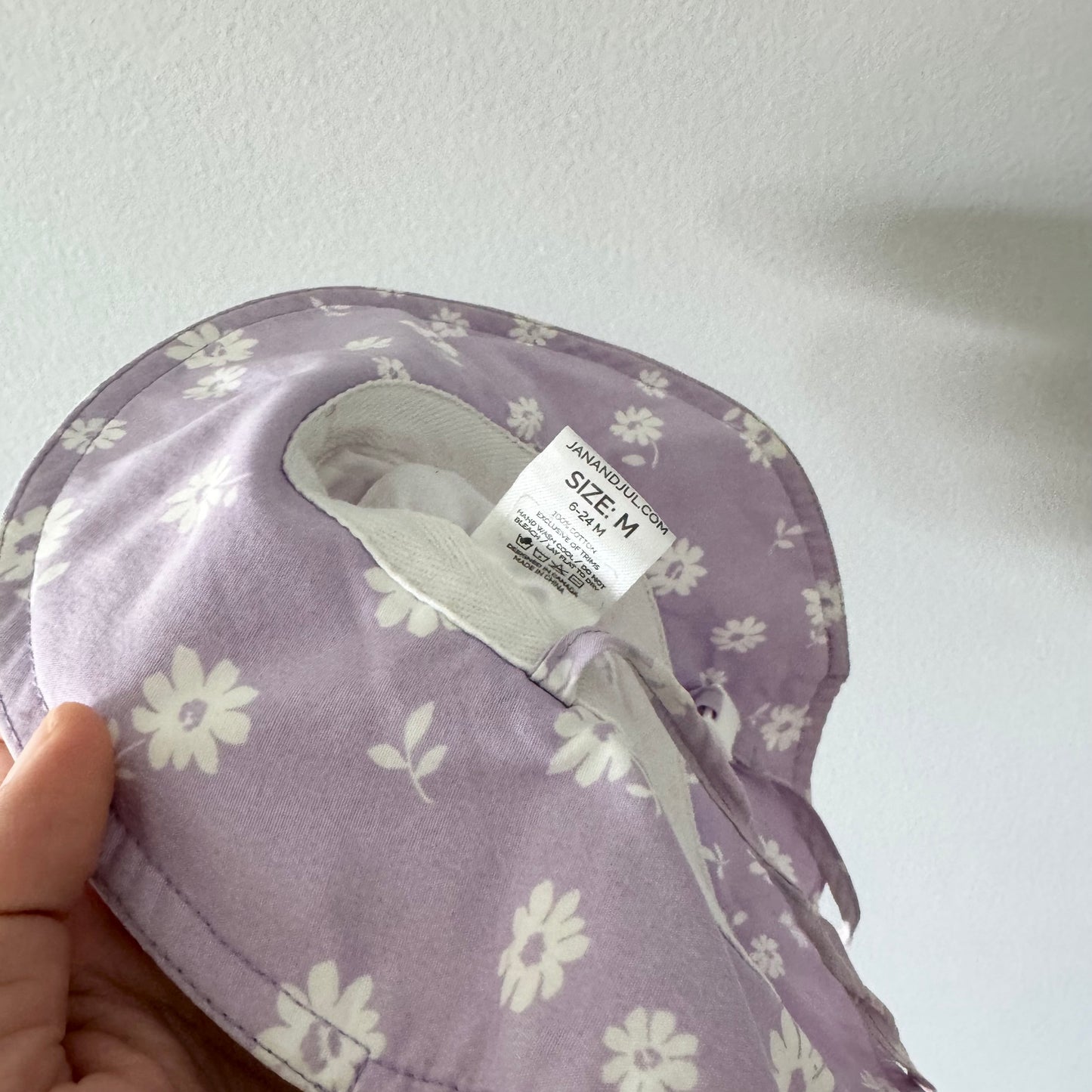 Jan & Jul / Lavender x flower sun hat / M(6-24M)