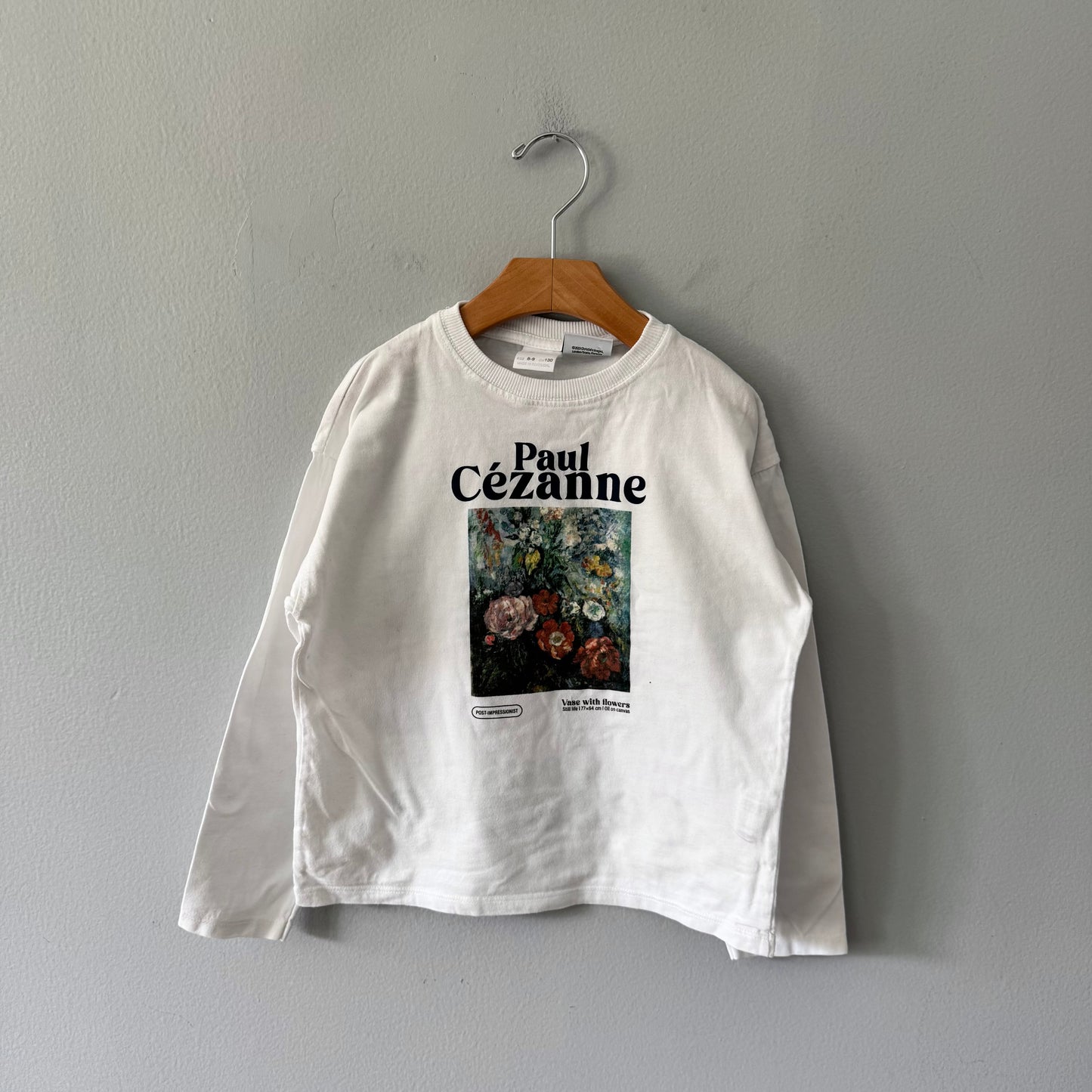 Zara / Paul Cezanne white T-shirt / 8-9Y
